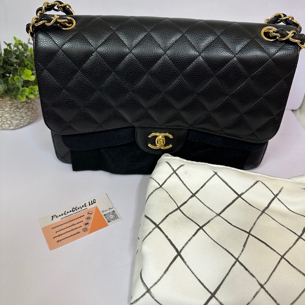 💎✨ Authentic 💎✨Chanel Classic double flap caviar ghw